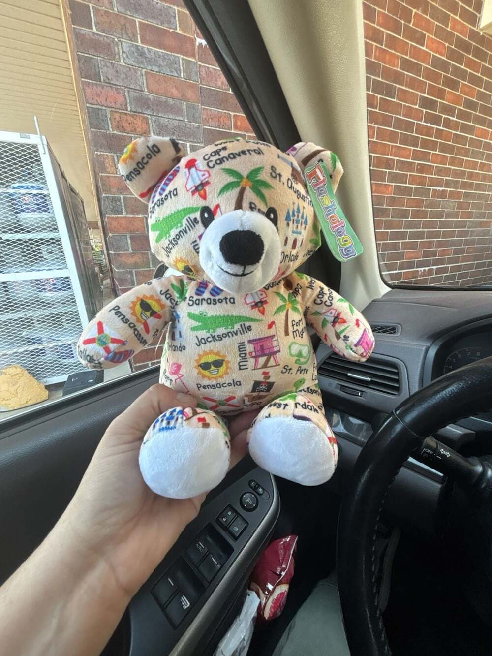 Plushology 9-inch Florida State Map Souvenir Teddy Bear